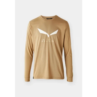 Abbildung von Salewa Herren Solidlogo Dry M L/S Tee. T Shirt, Quicksand, L EU