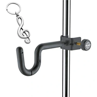 Abbildung von K&amp;M 15700 Trompetenhalter + keepdrum Notenschlüssel Anhänger