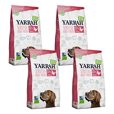 Abbildung von Yarrah Trockenfutter Sensitive mit Huhn &amp; Reis für Hunde Bio 2 kg 4er Pack