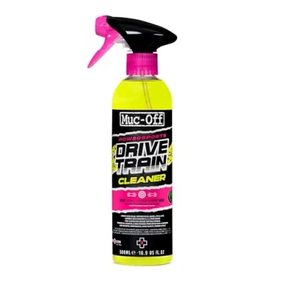 Abbildung von Muc Off Powersports Antriebsstrangreiniger, 500 Milliliter Allzweck, Biologisch Abbaubares Entfettungsspray Geeignet für Motorräder, Quads &amp; ATVs