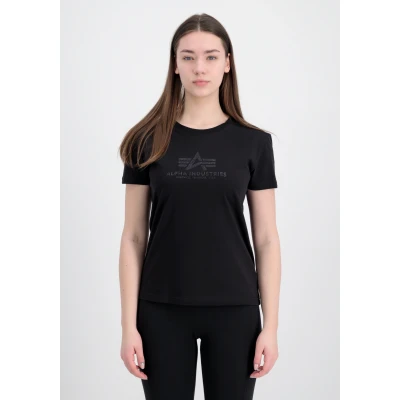 Abbildung von Alpha Industries NEW Tshirt print, Damen, Größe: Medium, Black