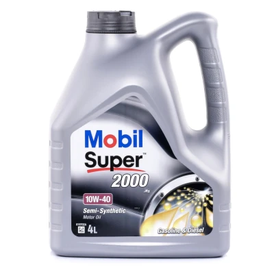 Abbildung von Mobil Super 2000 X1 10W 40 4l Motoröl 150865 VOLKSWAGEN: Golf 4 Schrägheck, Polo III Jetta 2, MERCEDES BENZ: SL Cabrio, E Klasse Cabrio