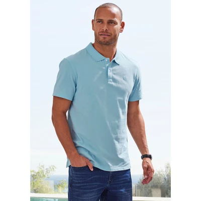 Abbildung von john devin Poloshirt, Herren, Größe: Small, Hellblau