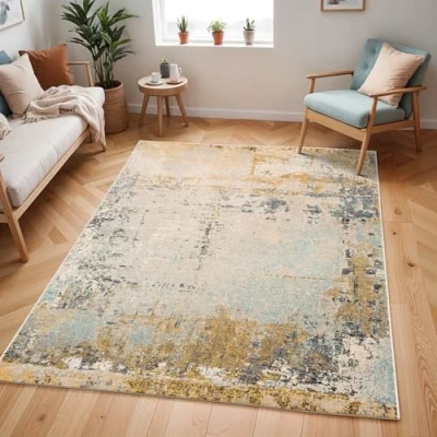 Abbildung von Surya Teppich &quot;Abstract 2378&quot;, rechteckig, Modern Marmor Design, Wohnzimmerteppich, Schlafzimmer