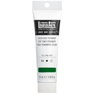 Abbildung von Liquitex 1045350 Professional Heavy Body Acrylfarbe in Künstlerqualität mit ausgezeichneter Lichtechtheit buttriger Konsistenz, 59ml Tube Dunkelgrün permanent