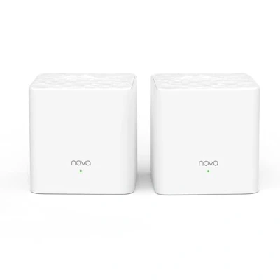 Abbildung von Tenda Nova MW3 Mesh WLAN System AC1200 Dual Band empfohlen für Häuser mit 1 3 Schlafzimmern 4X Ethernet Port Ersetzt Router &amp; Repeater Kompatibel Alexa 2Pack