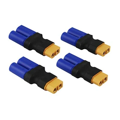 Abbildung von 4 Stück XT60 Stecker auf EC5 Adapter, Adapter Steckeradapter Keine Kabel RC LiPo Batterieanschlüsse