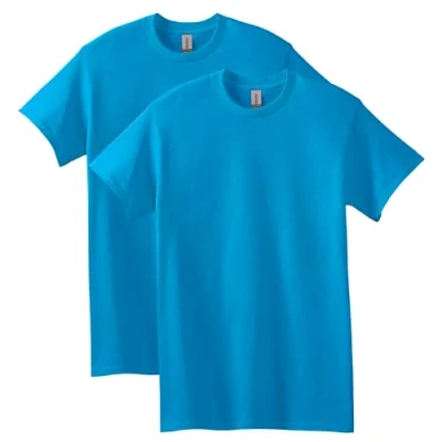 Abbildung von Gildan Unisex Erwachsene Heavy Cotton T Shirt, Style G5000, Multipack Hemd, Saphir (2er Pack), 3X Groß