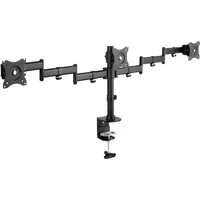 Abbildung von DIGITUS Monitorhalterung Tischklemme 3 Monitore Bis 27 Zoll 3x 8 kg VESA 75x75, 100x100 Schwarz
