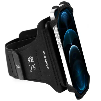 Abbildung von iMoshion Silikon Grip Handyhalterung Joggen Schwarz