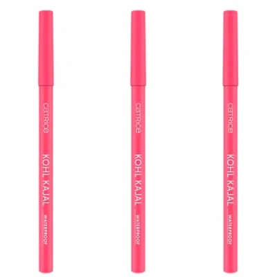 Abbildung von Catrice Kohl Kajal Waterproof, Kajalstift, Nr. 200, Pink, definierend, glänzend, schimmernd, vegan, wasserfest, ohne Mikroplastikpartikel, Nanopartikel frei, 3er Pack (3x0.78g)