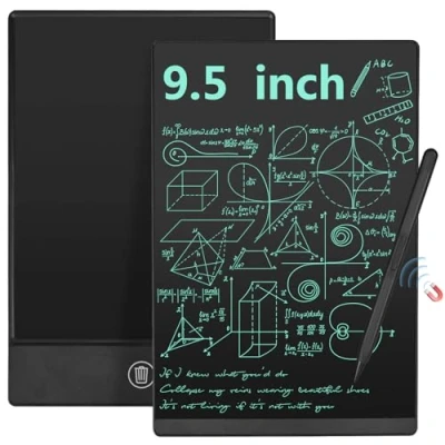 Abbildung von Czemo LCD schreibtafel 9.5 Zoll, Mini Schreibtafeln Erwachsene, Tragbar Digitale Tafel Schreibtablett Zaubertafel für Büro, Memo, Notizbuch, Agenda, Skizzen, Einfarbig