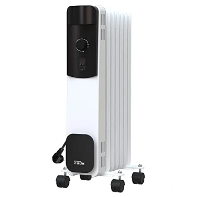 Abbildung von Güde Ölradiator 7 Lamellen Thermostat, Energiesparend, Konvektor, Elektrohe, 1500 W