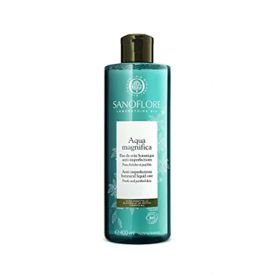 Abbildung von Sanoflore Aqua Magnifica Reinigungslotion gegen Unreinheiten Bio zertifiziert mit Pfefferminze aus Vercors 400 ml