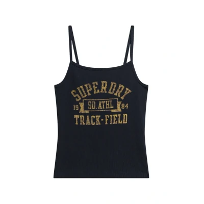 Abbildung von Superdry Athletic College Graphic CAMI Top, Damen, Größe: 34, Eclipse navy