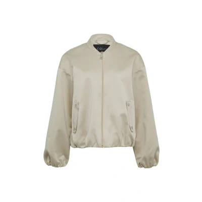 Abbildung von s.Oliver Black Label MIT Elastischem SAUM Bomberjacke, Damen, Größe: 36, Beige