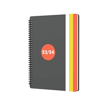 Abbildung von Collins Debden Delta Academic 202324 A5 Wochenansicht, Wochenplaner, Schule, Hochschule oder Universität, Term Journal August 2023 bis 2024 Orange FP53M.44 2324