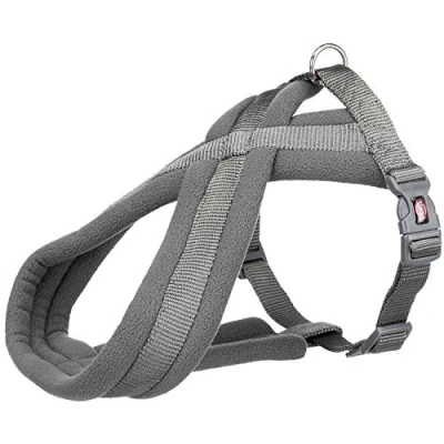 Abbildung von TRIXIE Premium Touren Geschirr für Hunde, Luxury Comfort, Graphitgrau, LXL, Tierfreundliche Polsterung und Tierschutzkompatibilität