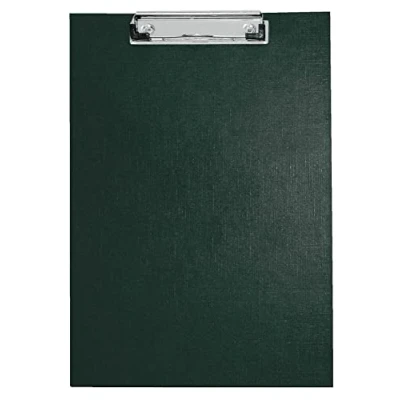 Abbildung von VELOFLEX 4814980 Schreibplatte DIN A4, PP kaschiert, Leinenstruktur, Metallklemme mit Hängeöse, Klemmbrett schwarz, 1 Stück