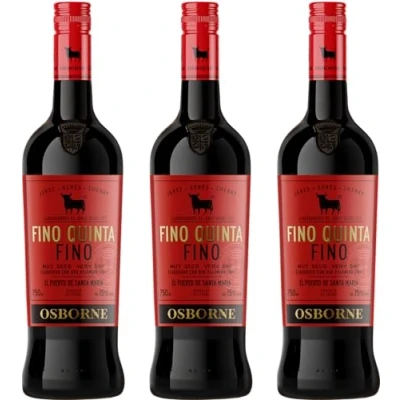 Abbildung von Osborne Sherry Fino Quinta Hochwertiger, trockener Sherry, hergestellt nach dem Solera Verfahren aus Andalusien in Spanien mit 15% vol. (1 x 0,75l)