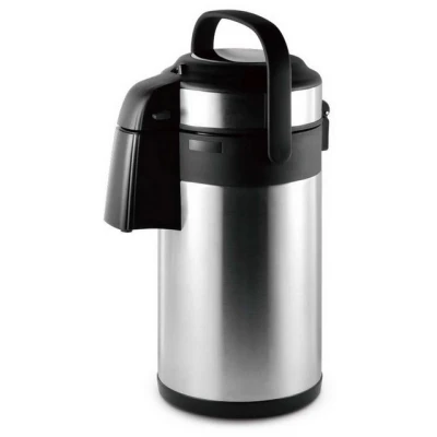 Abbildung von Carl Schmidt Sohn Pump Isolierkanne 3 Liter Edelstahl Pumpkanne PASSAU Thermokanne, l, Doppelwandige Isolierung mit Pumpfunktion