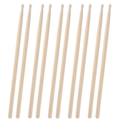 Abbildung von Drumsticks 5A,5 Paar Drum Sticks Trommelstöcke Schlagzeug Zubehör, Musikinstrument Percussion Zubehör für Kinder, Studenten, Erwachsene und Anfänger