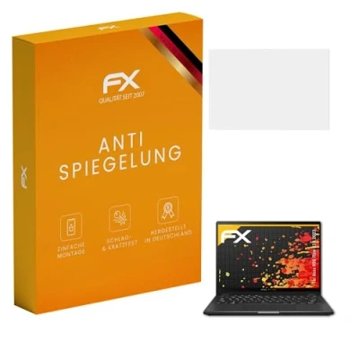 Abbildung von atFoliX Panzerfolie kompatibel mit Asus ROG Flow X13 2023 Schutzfolie, entspiegelnde und stoßdämpfende FX Folie (2X)