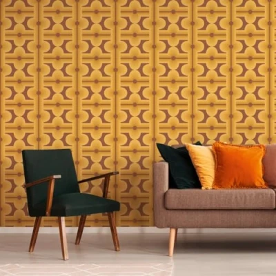 Abbildung von A.S. Création Vliestapete &quot;Retro Chic 3D Tapete Mustertapete Vintage 3D&quot;, matt, Kacheln für Schlafzimmer Küche Wohnzimmer Design modern