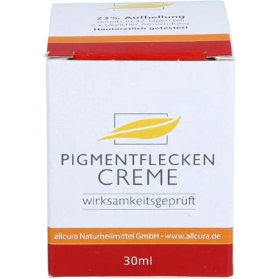 Abbildung von Pigmentflecken Creme