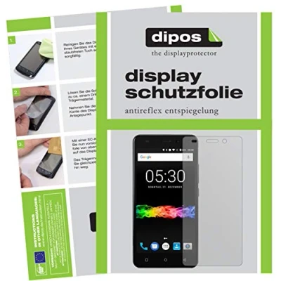 Abbildung von dipos I 2X Schutzfolie matt kompatibel mit Swisstone SD 530 Folie Displayschutzfolie