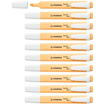 Abbildung von Textmarker STABILO swing cool Pastel 10er Pack sanftes Orange