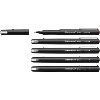 Abbildung von STABILO Premium Fineliner dr!ver 5er Pack rot