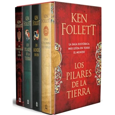 Abbildung von Estuche Saga: Los pilares de la tierra / Kingsbridge Novels Collection. (4 Boo K S Boxed Set): Incluye: Un mundo sin fin ... fuego Las tinieblas y el alba (Best Seller)