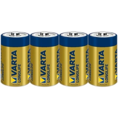 Abbildung von VARTA Batterien D Mono, 4 Stück, Longlife, Alkaline, 1,5V, ideal für Fernbedienungen, Wecker, Radios, Made in Germany