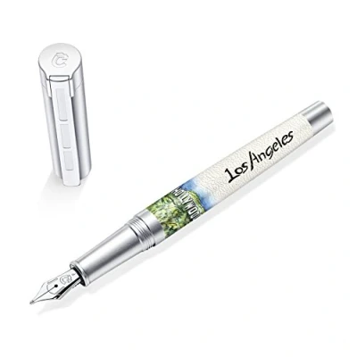 Abbildung von STAEDTLER Initium Corium Füllhalter Urbes Los Angeles F, Made in Germany, mit edler Geschenkverpackung, 9PU130F