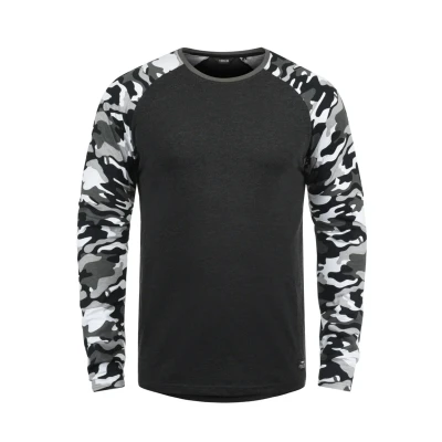 Abbildung von Solid Sdcajus Langarmshirt, Herren, Größe: Large, Dark grey