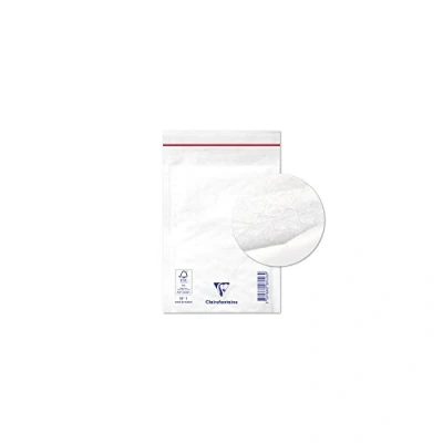 Abbildung von Clairefontaine 7326C Packung mit 10 Luftpolster Versandtaschen weiß 110x160 mm, 90g, 1 Pack