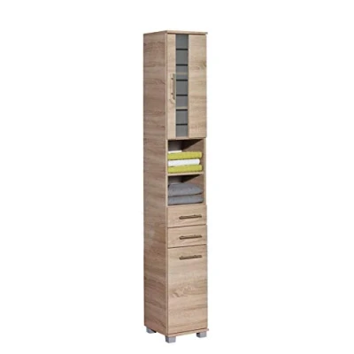 Abbildung von Schildmeyer Hochschrank 147309 Nitro, Holzdekor, Sonoma Eiche Dekor, 32.6 x 30.3 194.2 cm