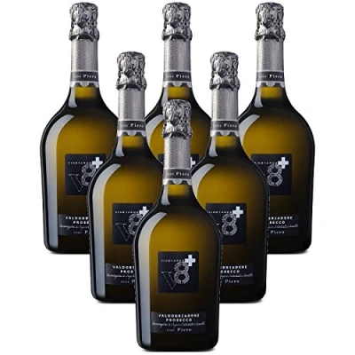 Abbildung von Sior Piero Prosecco Valdobbiadene Superiore DOCG Spumante Vineyyeards V8+ 6 X 75 Italienischer Sekt