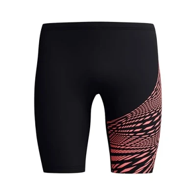 Abbildung von Speedo Medley Logo Schwimmhose für Herren, Black/Coral Sands, 26