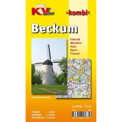 Abbildung von Beckum: 1:15.000 Stadtplan mit Freizeitkarte 1:25.000 inkl. Rad und Wanderwegen, Cityplan 1:5.000: Fahrrad. Wandern. Auto. Sport. Freizeit (KVplan Münsterland Region)