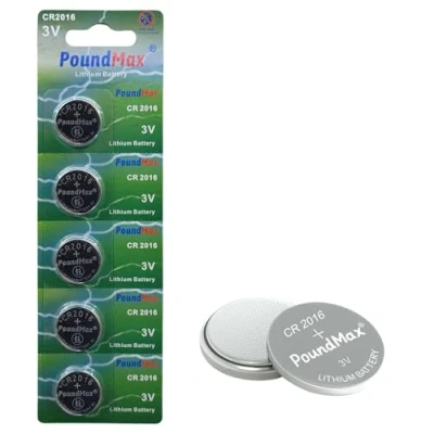 Abbildung von PoundMax Lithium CR2016, 3V, 5er Pack