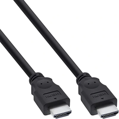 Abbildung von InLine 17611E HDMI Kabel, High Speed, Stecker / Stecker, schwarz, 1,5m