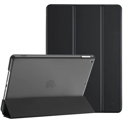 Abbildung von ProCase Hülle für iPad 9./8./7. Generation 10,2 Zoll 2021 2020 2019, Schutzhülle Smart Case Cover Kompatibel mit 9/8/9 Schattenschwarz