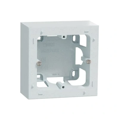 Abbildung von Schneider Electric Odace Styl, Aufputz Box, weiß, recycelt, 1 Stück S510762