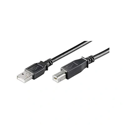 Abbildung von USB 2.0 Kabel, (lose Ware), &#039;A&#039; Stecker &gt; &#039;B&#039; AB 500 LC HiSpeed schwarz 5m