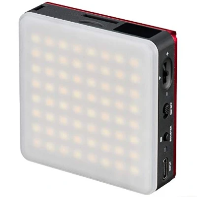 Abbildung von BRESSER Pocket LED 5 W Dauerlicht zweifarbig für Mobile Nutzung und Fotografie auf Smartphone