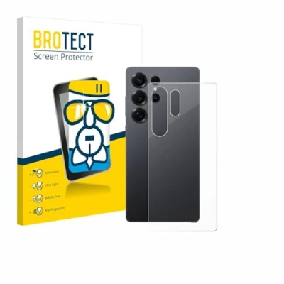 Abbildung von BROTECT Schutzglas für Samsung Galaxy S25 Ultra (Rückseite) Schutzfolie Panzer Folie Glas [Extrem Kratzfest 9H, Anti Fingerprint, Transparent]