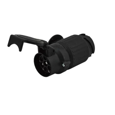 Abbildung von HELLA Adapter, Steckdose 12V von 13 polig auf WeSt Länge: 102mm Kunststoff schwarz DIN/ISO: 11446 N Typ Menge: 1 8JA 005 952 091