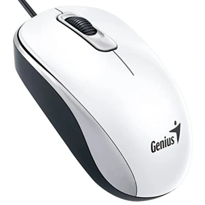 Abbildung von Genius DX 110 USB Optisch 1000DPI Ambidextrös Weiß Maus Mäuse (USB, Büro, Gedrückte Tasten, Rad, Optisch, 1000 DPI)